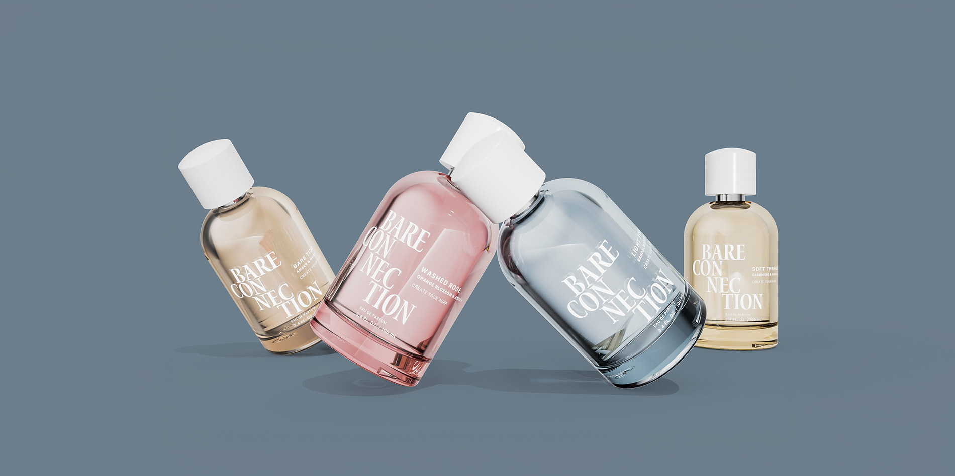 Line up of fragrance products